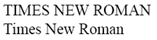 Times New Roman