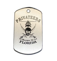 aluminum etched military style tag
