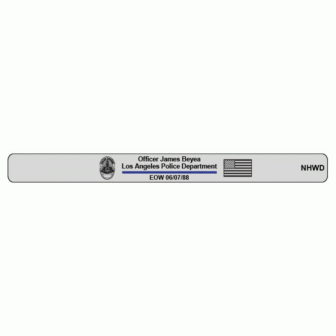 Officer James Beyea Memorial Bracelet Bracelets For America Officer James Beyea Memorial Bracelet