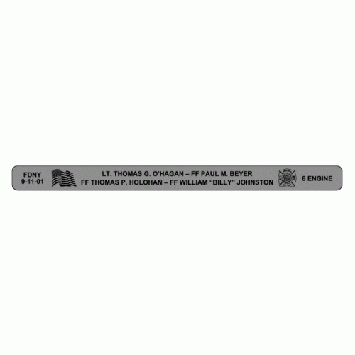 Engine 6 FDNY Bracelet Stainless Steel 7"