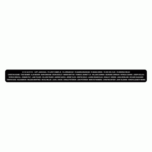 September 11, 2001 Flight Crews Black Aluminum Memorial Bracelet