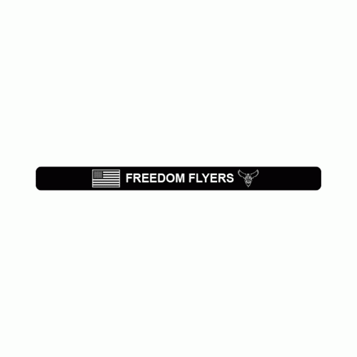 FREEDOM FLYERS Bracelet Black Aluminum 6"