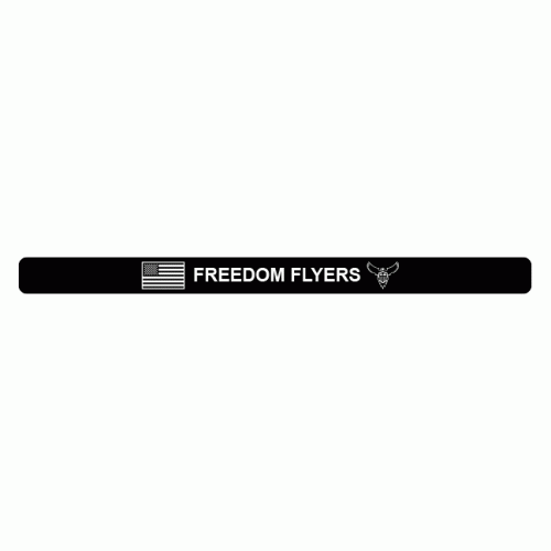 FREEDOM FLYERS Bracelet Black Aluminum 7"