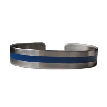 Blue Line on Stainless Steel 7" regular size