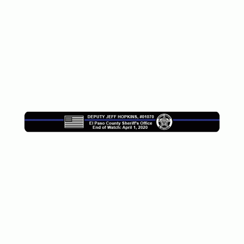 HOPKINS, DEPUTY JEFF  Memorial Bracelet 6" Small Size