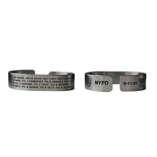 Sept 11 NYPD with 23 names Stainless Steel 7"