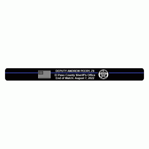 Peery, Deputy Andrew Memorial Bracelet 7" Regular Size