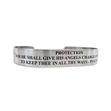 Psalm 91:11 PROTECTION Stainless Steel 7"