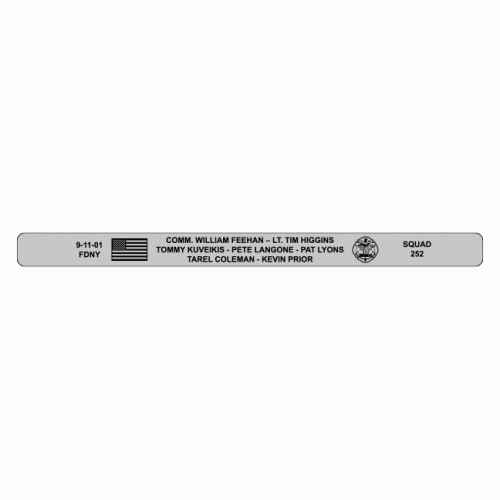 Squad 252 FDNY Bracelet Stainless Steel 7"