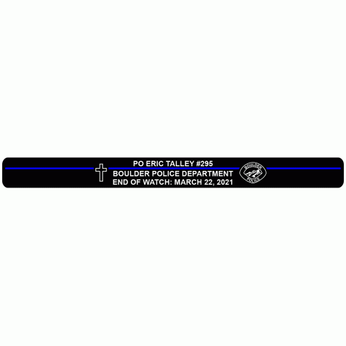 TALLEY, PO ERIC - Black Aluminum Memorial Bracelet