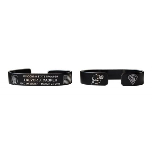 Casper, Trevor J. Bracelet Black Aluminum 7" - this is a pre-order to ship in April 2025