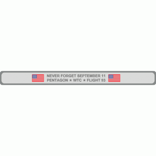Never Forget September 11 with border