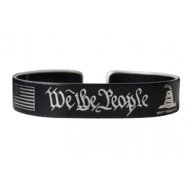 We The People Black Aluminum 6" Small size Bracelet