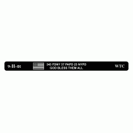 343 FDNY 37 PAPD 23 NYPD God Bless Them All Black Aluminum Memorial Bracelet