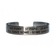 343 FDNY 37 PAPD 23 NYPD ALL GAVE SOME - SOME GAVE ALL Stainless Steel 7" - preorder to ship in Oct