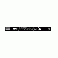 Pryor, GMC (SW) Caprice L. Black Aluminum Bracelet 6" Small Size