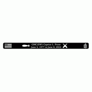 Pryor, GMC (SW) Caprice L. Black Aluminum Bracelet 7" Regular size