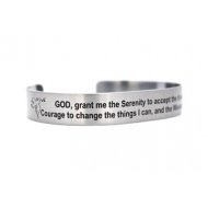 Serenity Prayer with Dove Stainless Steel 7"