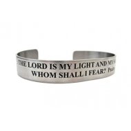 Psalm 27:1 The Lord is my light and my salvation...Stainless Steel 7"