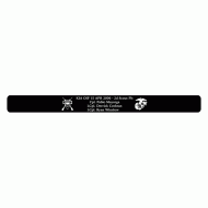 2d Scout Plt - Black Aluminum Bracelet - 7" Reg Size