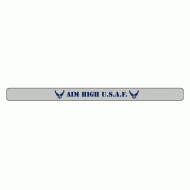 AIM HIGH U.S.A.F. with all blue etch