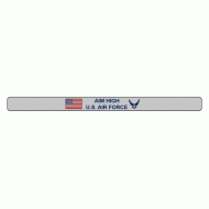 AIM High US Air Force Bracelet with colored Flag Stainless Steel 7"