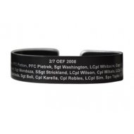 2/7 OEF 2008 Black Aluminum Bracelet - this is a pre-order to ship in early Sept