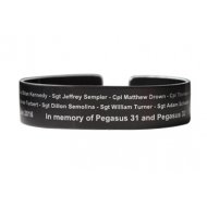 Pegasus 31 and 32 Bracelet Black Aluminum 6"