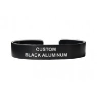 Custom Bracelet - Satin Black Aluminum