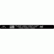 Rescue 1 FDNY Bracelet Black Aluminum 7"