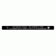 2-34 ARMOR REGT Bracelet Black Aluminum 7"