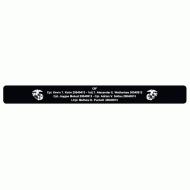 OIF 3d AABN Alpha Company 2004 Bracelet Black Aluminum 6"