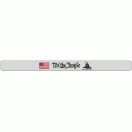 We The People Bracelet Stainless Steel w/colored flag 7"